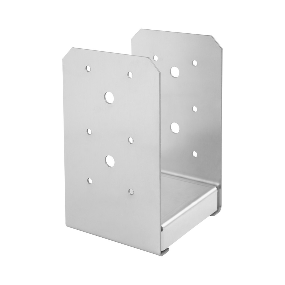 201 Stainless Steel Post Base, 12PCS Post Anchor Brackets, Adjustable Post Base