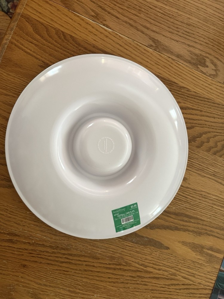 Snack Football Repeat Chips and Dip Serving Dish