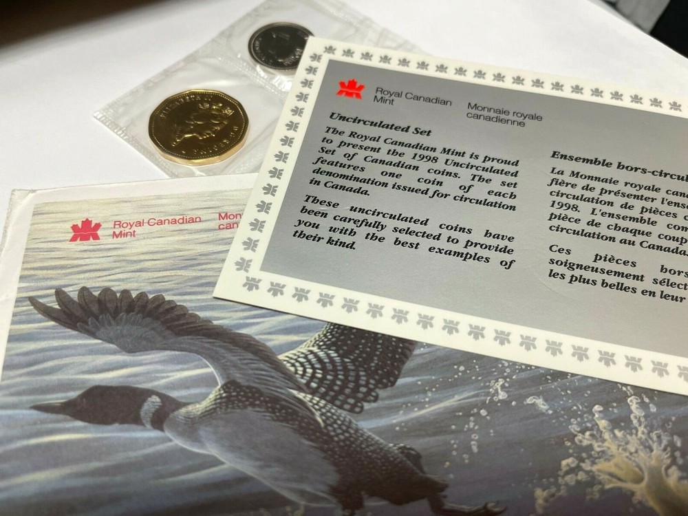 1998 Canada (Winnipeg) Uncirculated Mint Set (Proof-Like) Envelope & COA