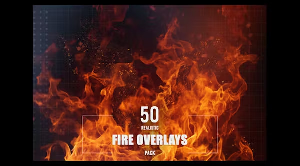 50 HD Realistic Fire Overlays | Mac, Windows & Linux
