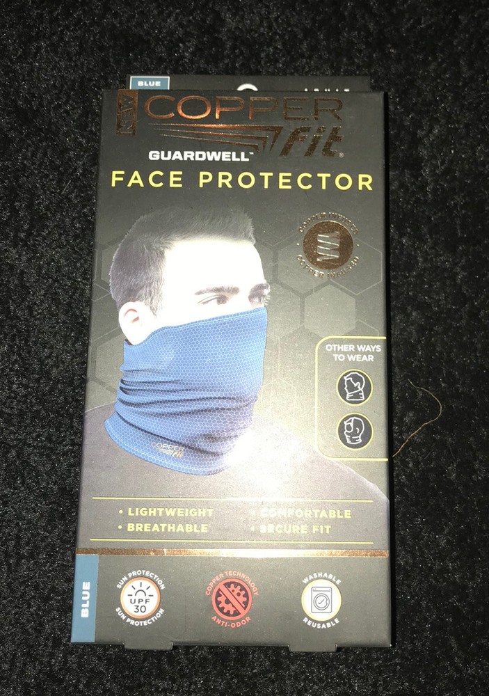 Guardwell Copper Fit Face Protector Blue
