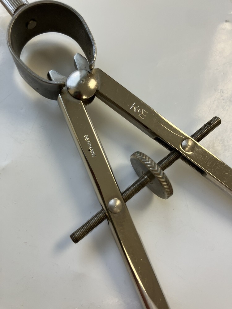 VEMCO 40-C & K E Compass Drafting Tool Drawing Instrument Lot Pasadena & Germany