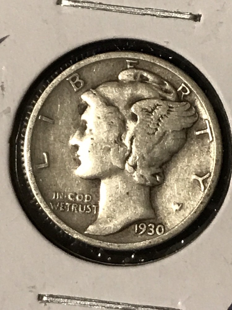 1930 Mercury Dime VF
