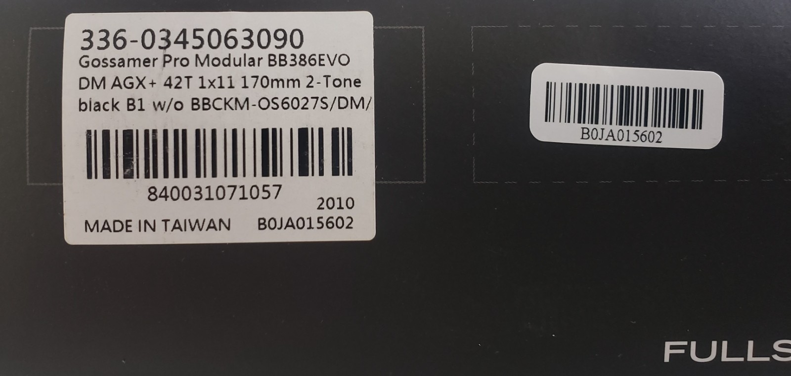 FSA Gossamer Pro AGX+ Crankset 42T 170mm NEW #336-0345063090 Free Shipping