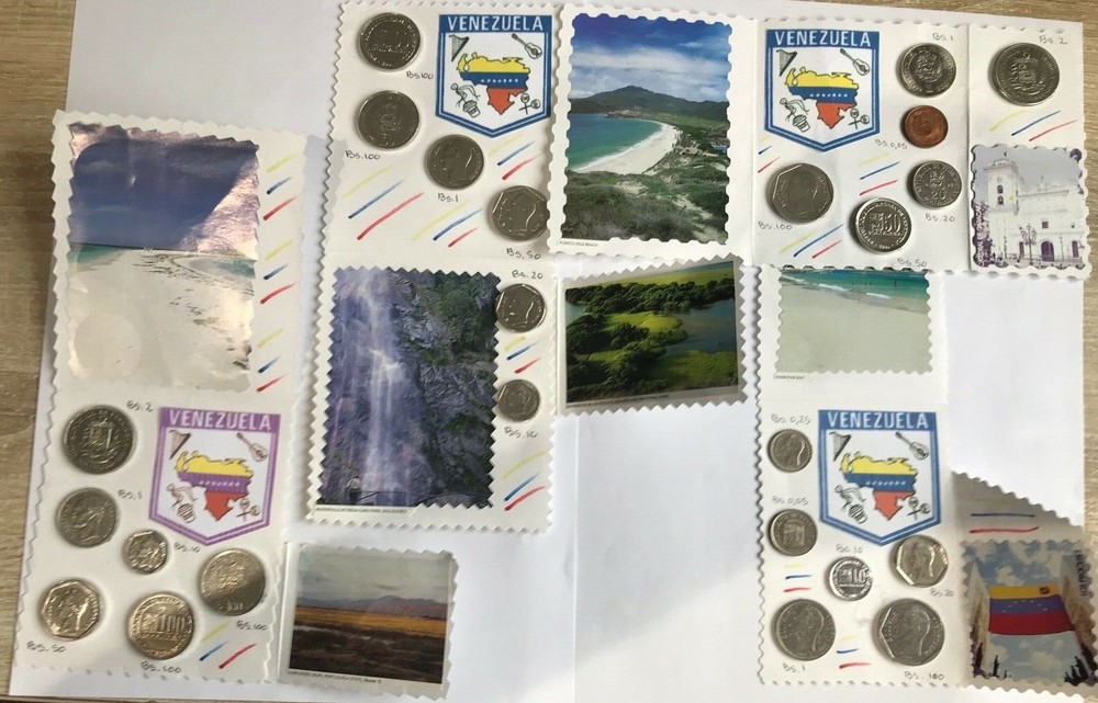 4 VENEZUELA CIRCULATED COIN SETS