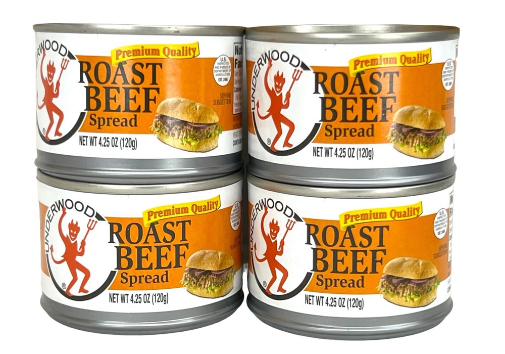 Underwood Roast Beef Spread 4.25 oz ( 4 pack )