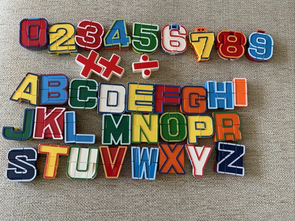 Numberblocks Transforming Number Figures & Alphabots Alphabet Missing #1 & Q