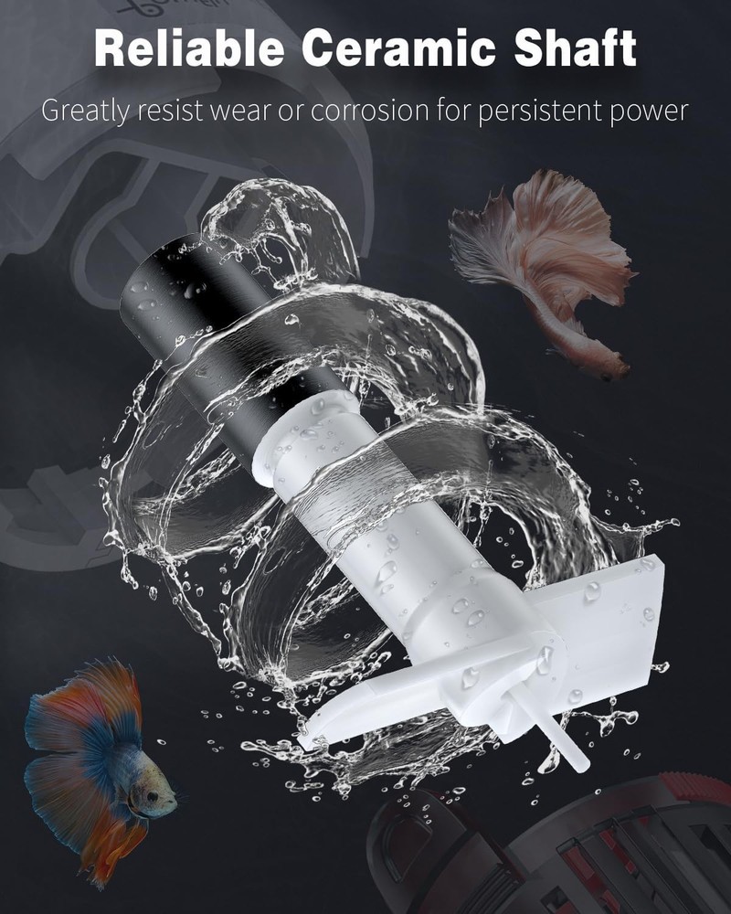 Pawfly 3 W Aquarium Wave Maker 800 GPH Submersible 800GPH(Basic), Red