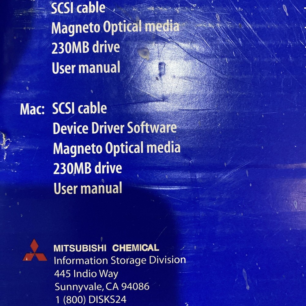 3.5 “ Magneto Optical Drive / MCA 230 LC+2 Disk