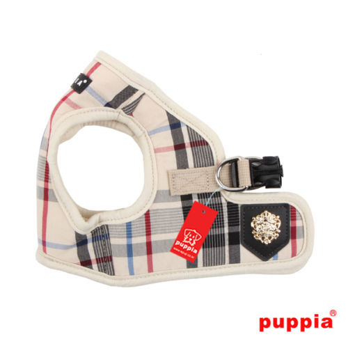Puppia Dog Harness Vest No Pull Adjustable Junior Pink Black Beige XS S M L XL