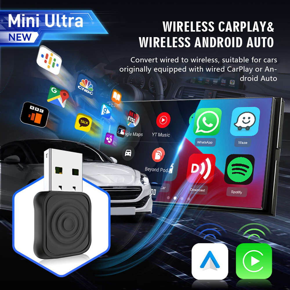 CarlinKit 5.0 MINI Ultra Wireless CarPlay Android Auto Adapter Auto Connectionul