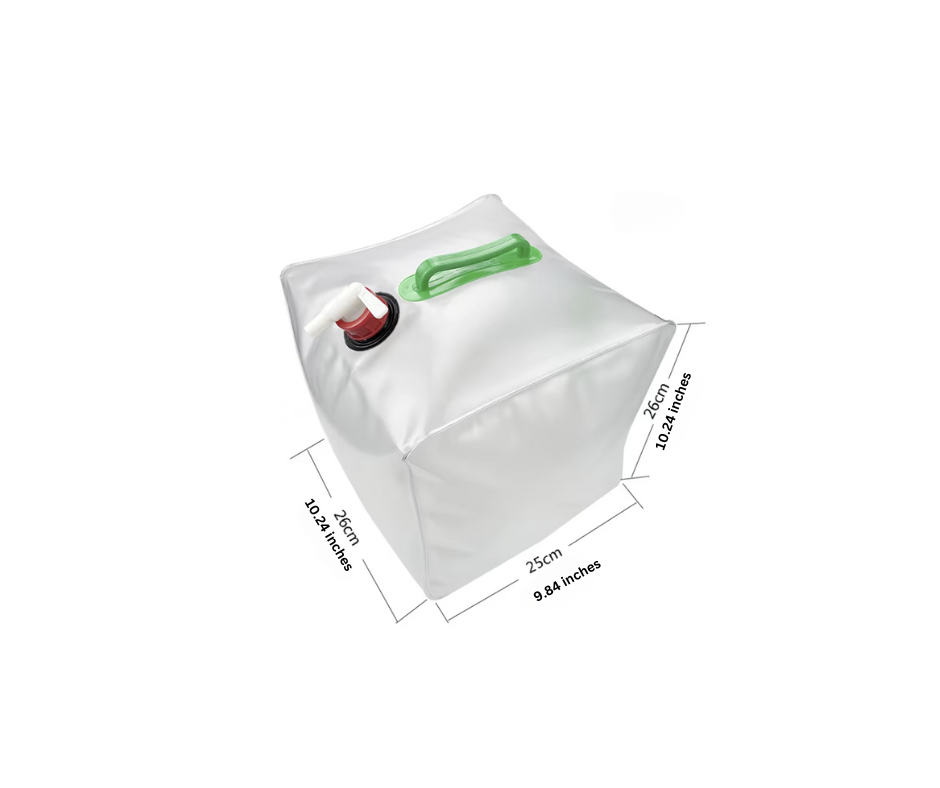 Collapsible Water Container with Spigot 5 Gallon Camping Water Storage Jug