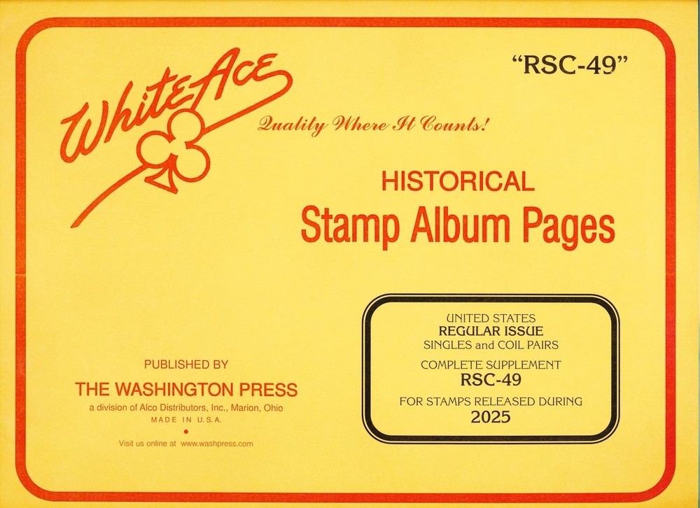 WHITE ACE 2025 US Regular Issue Singles & Coil Pairs Album Supplement RSC-49