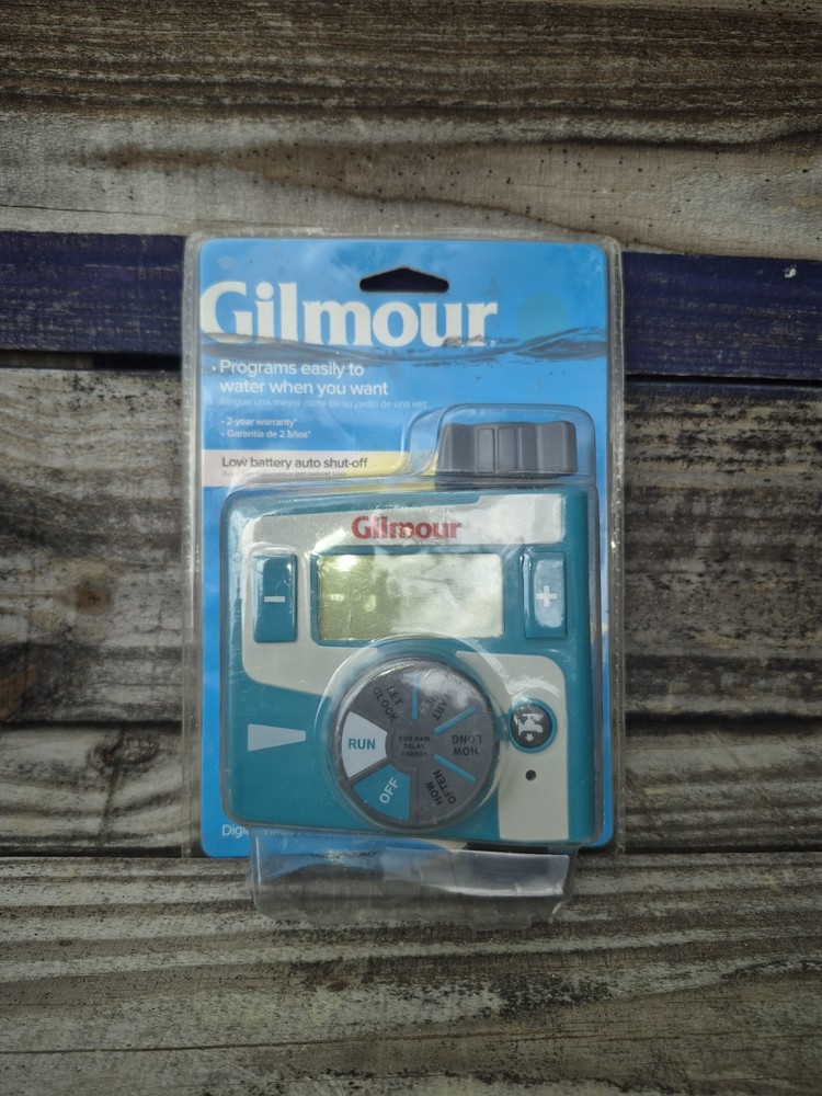 Gilmour Single Hose Outlet Programmable Electronic Water Timer Irrigation NEW
