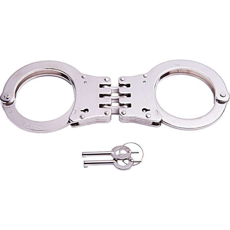 Hinge-Linked Handcuffs - Silver