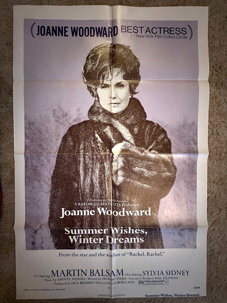 Summer Wishes, Winter Dreams 1973 Movie Poster 27x41 Joanne Woodward