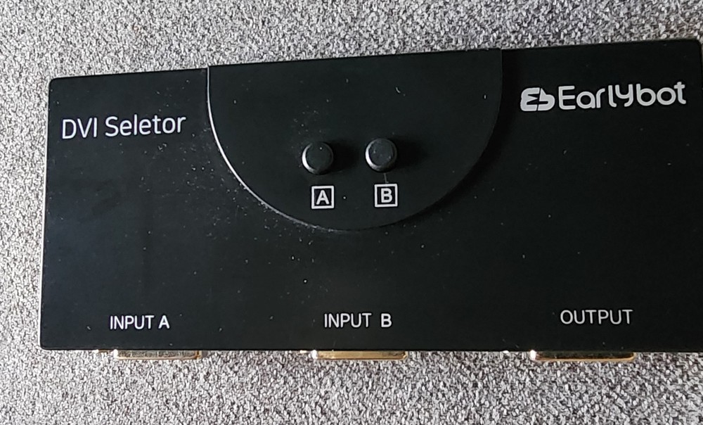 DVI  Selector 2 Port Manual Switcher Selector Switch Box