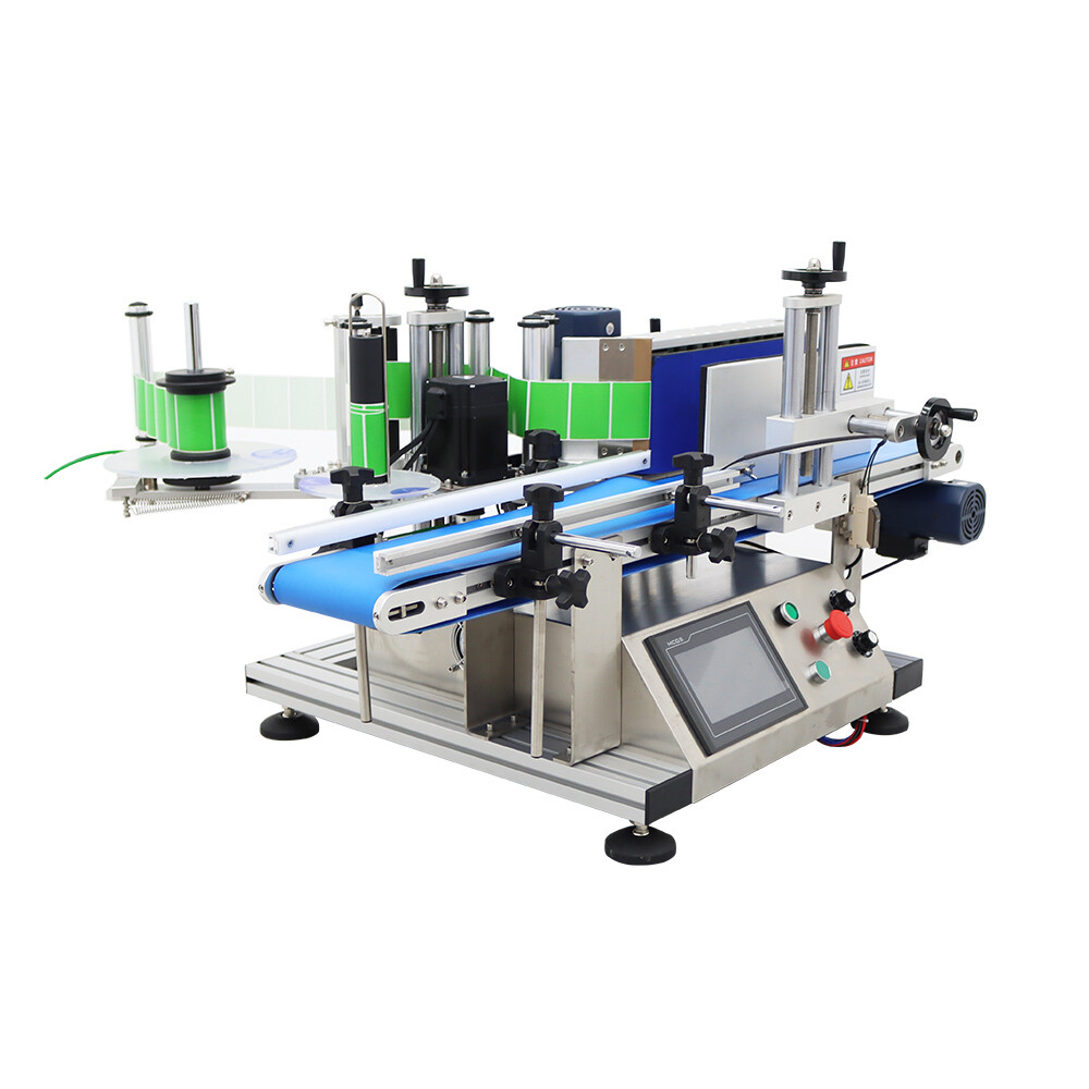 TECHTONGDA Automatic Desktop Conveyor Round Bottle High Speed Labeling Machine