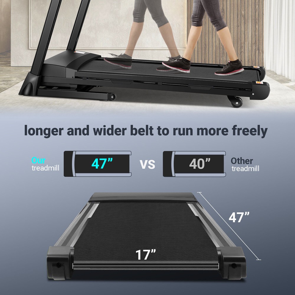 7-layer High-Tech Non-Slip &Shock-Absorbing Running Belt Treadmill for Excercise