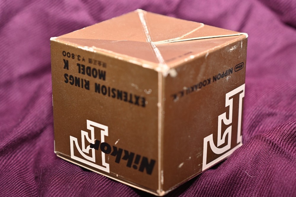 EMPTY BOX ONLY for Nikon EXTENSION RING MODEL K + GUIDE INSIDE (NO EXTENSION)
