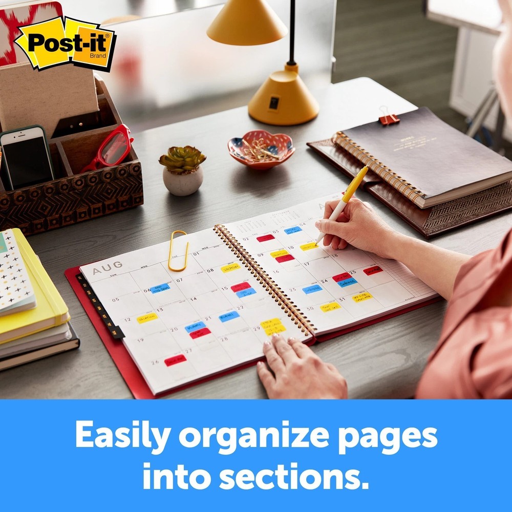6X Post-it Durable Index Tabs - 36 Each post it note TABS 3m 1"x 1.5"