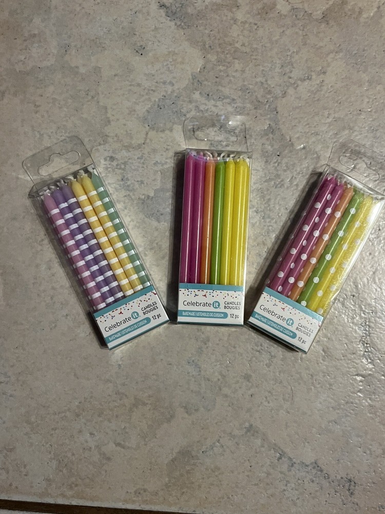 Celebrate it birthday candles BUNDLE