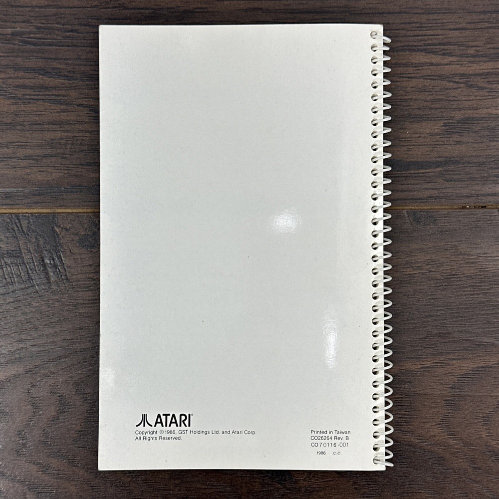 Atari 1st Word Owner's Manual: 1986 Atari ST