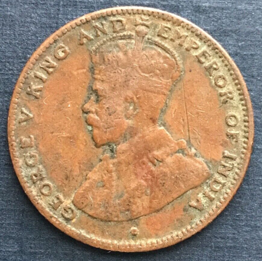 🇲🇾🇲🇾🇲🇾 1916 STRAITS SETTLEMENTS 1/2 CENT ½ Cent - George V  🇲🇾🇲🇾🇲🇾