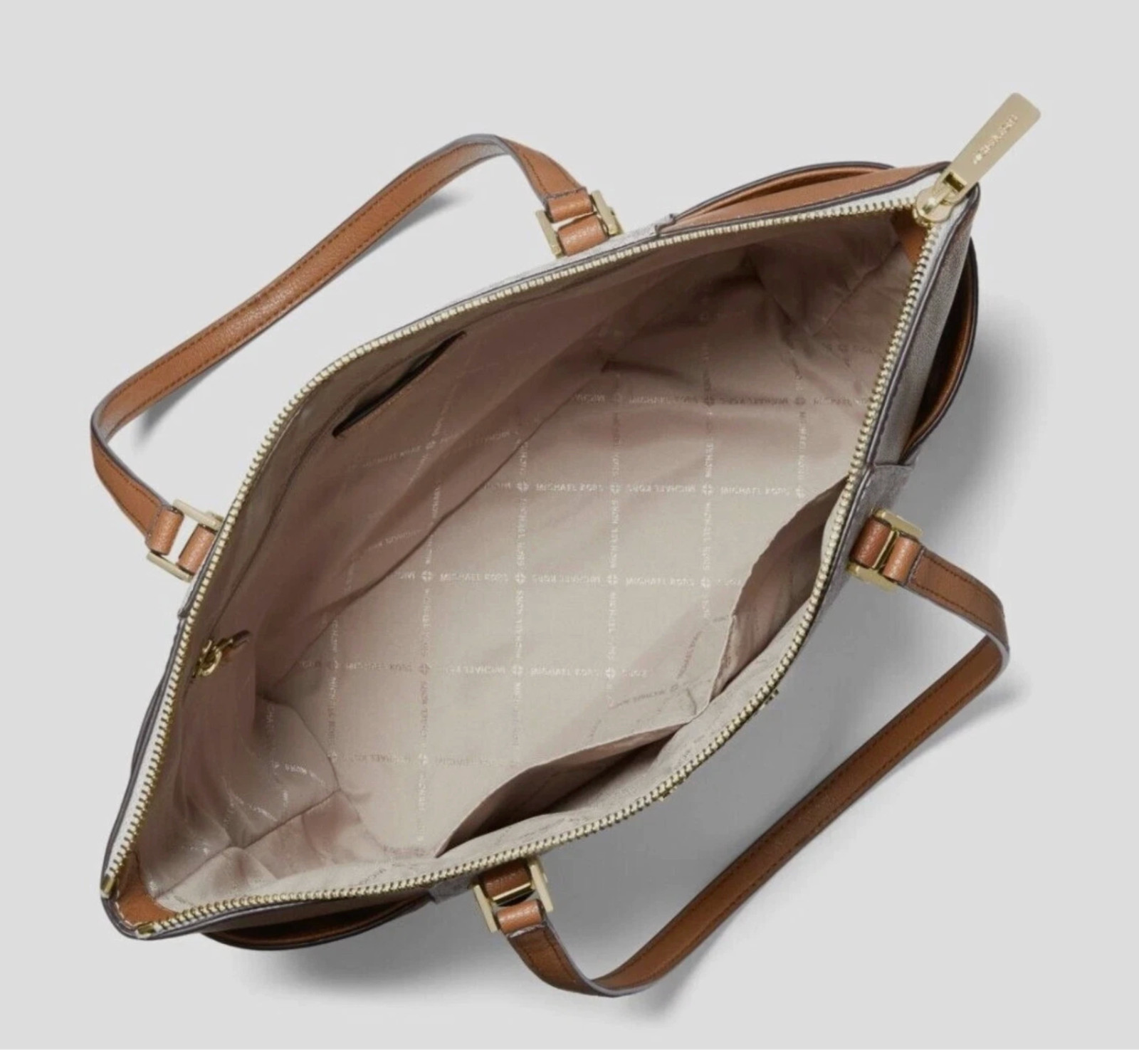 Brand New Michael Kors Charlotte Large Top-Zip Tote Bag