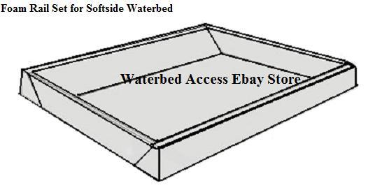 Full Size SOFTSIDE WATERBED MATTRESS w/ Bamboo Cover, Free Flow and Heater