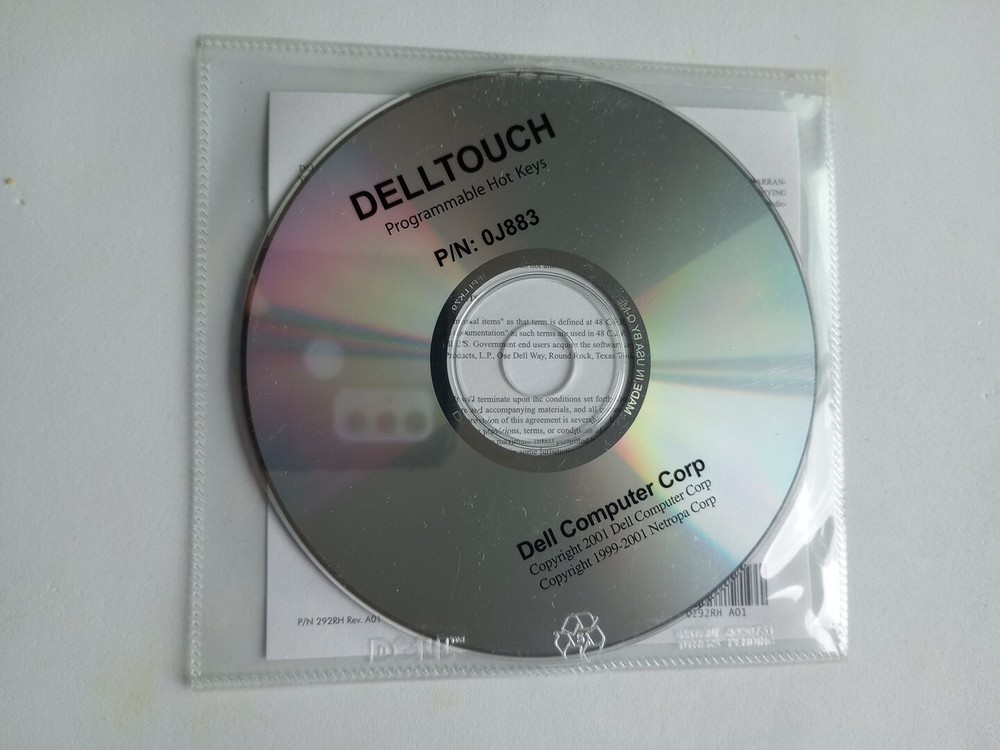 DellTouch Programmable Hot Keys CD Software