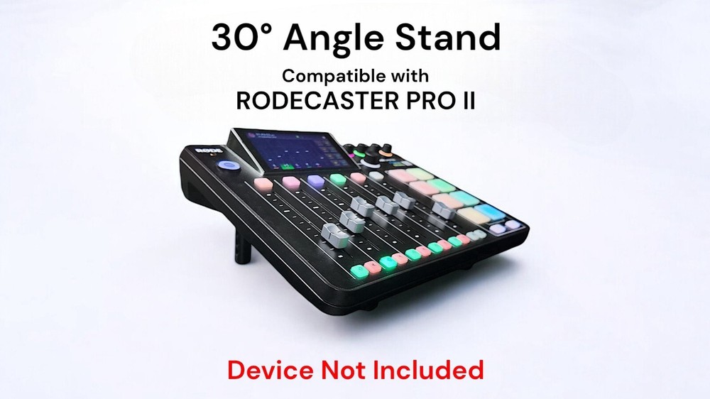 Angled Riser Stand for Rodecaster Pro 2, VESA Mounted Stand Increased Visibility
