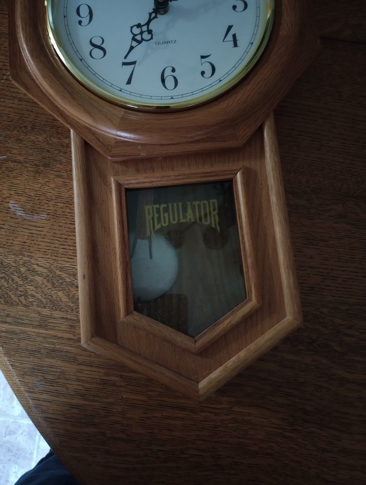 Hour Town Regulator Clock (Untested) Needs Some Cleaning)