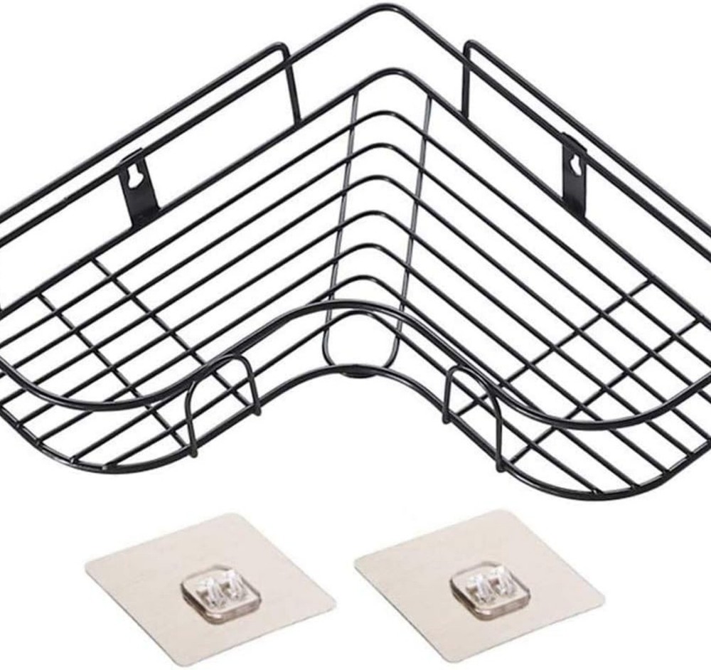 Triangular Shower Caddy Bathroom Corner Shelf Bath Storage Holder Organizer Rack