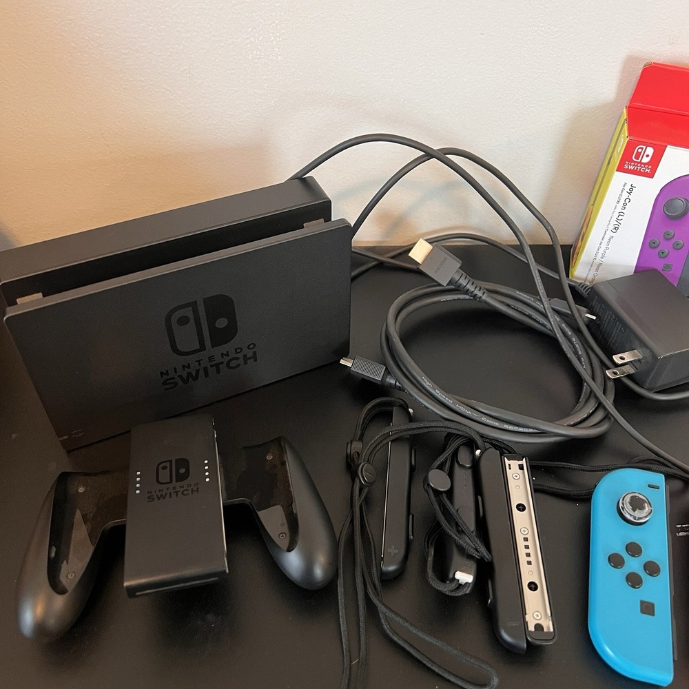 OEM Nintendo Switch Docking Station Controller Joy Con Accessory Red Blue