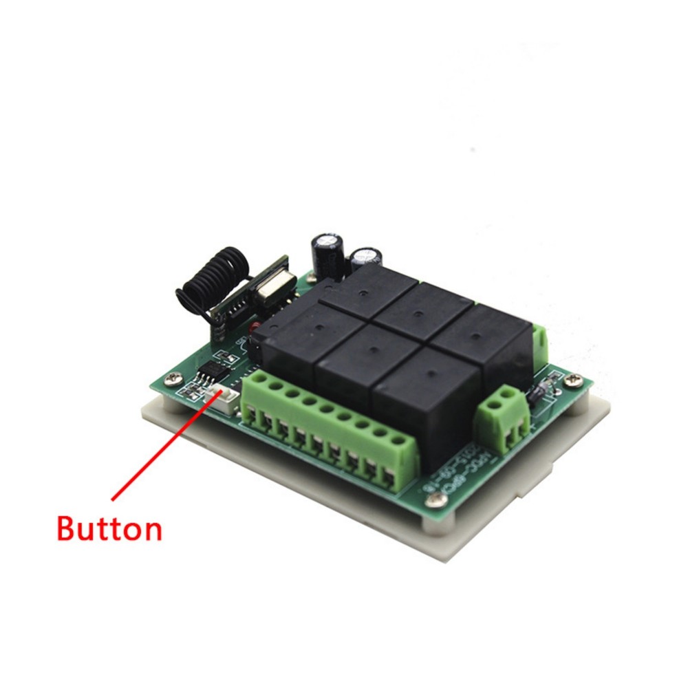 DC12V 6-Channel Relay RF Wireless Remote Control Switch Transmitter Receiver Set