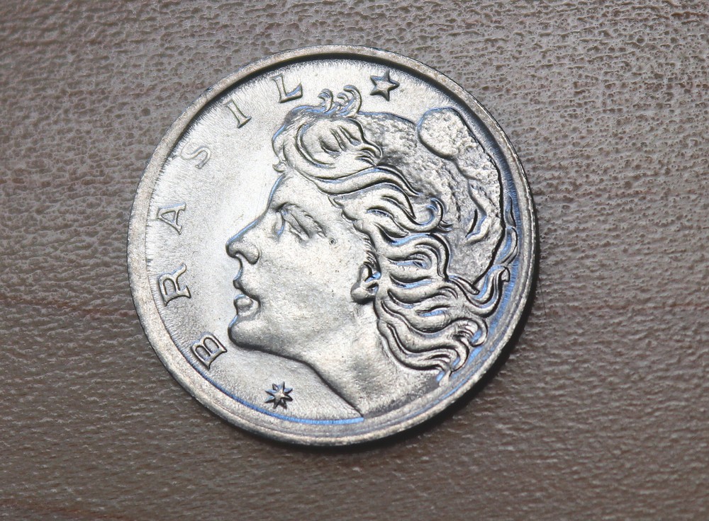 1969 Brasil 2 Centavos Die Clash Error
