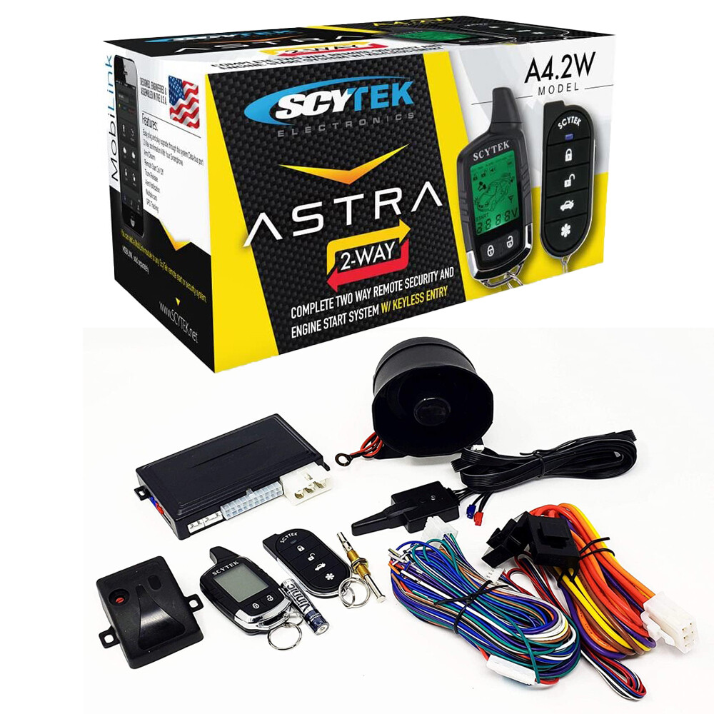 Scytek A4.2W Remote Engine Starter Car Alarm Security System Door Lock actuator