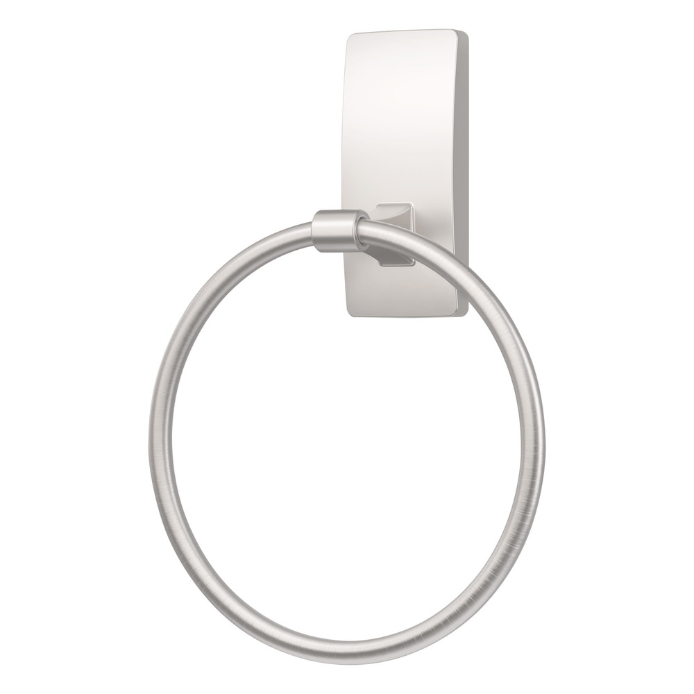 Command Towel Ring [Removable]: 1 ring (Satin Nickel)
