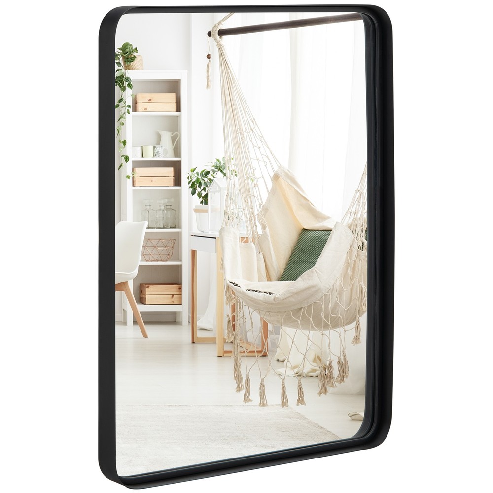 30"X22" Wall Mount Bathroom Mirror Rectangular Vanity Mirror Vertical Horizontal