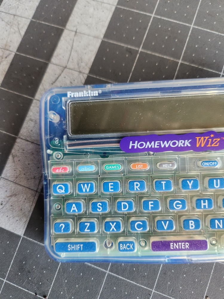 Franklin Homework Wiz KID-210 Handheld Spelling Dictionary Tested & Working!