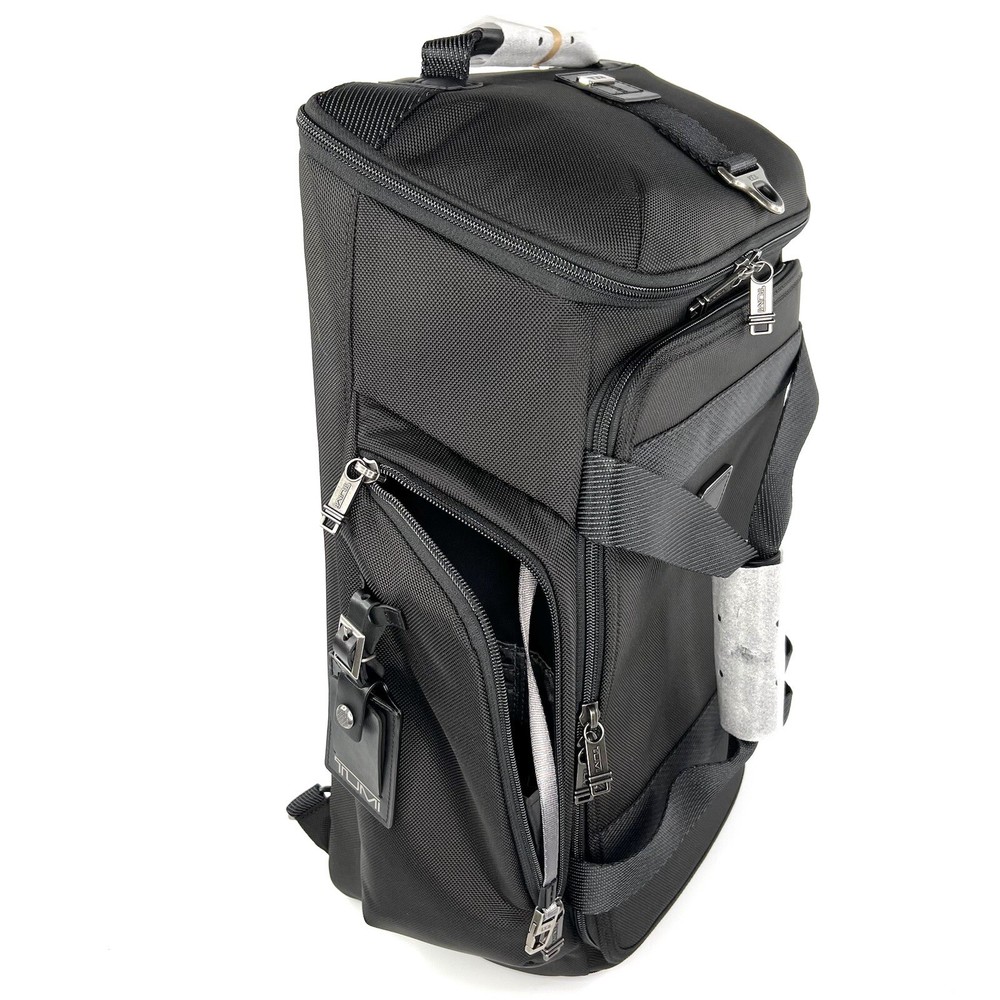 TUMI Fremont Evanston Hedrick Hybrid Backpack Duffel Bag Solid Black