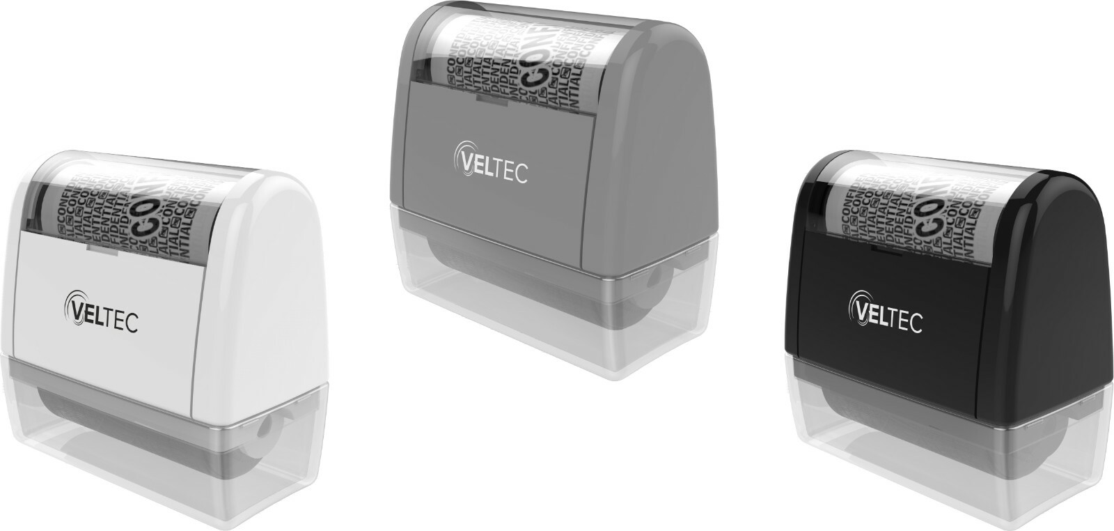 Veltec Identity Protection Anti-Theft Roller Guard Stamp w/ FREE 3 Pack Refills