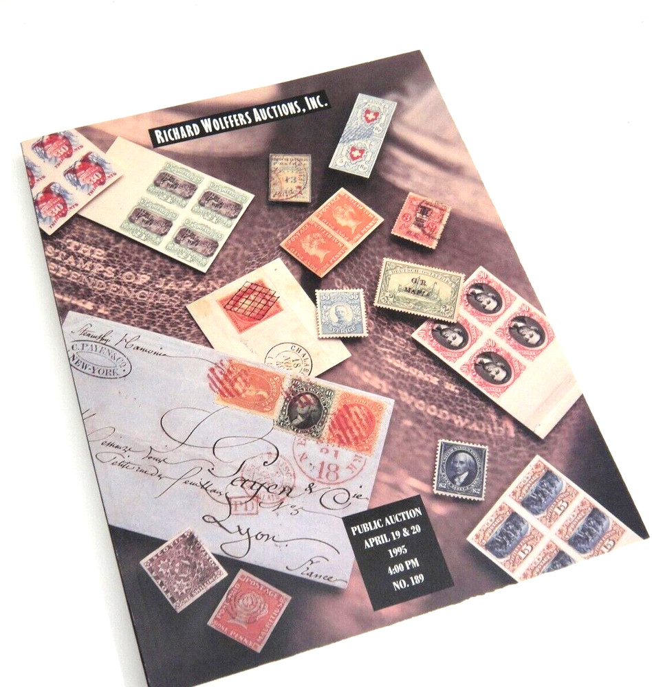 Wolffers Stamp Auction Catalog 1995 Covers Provisionals Airmail Confederate