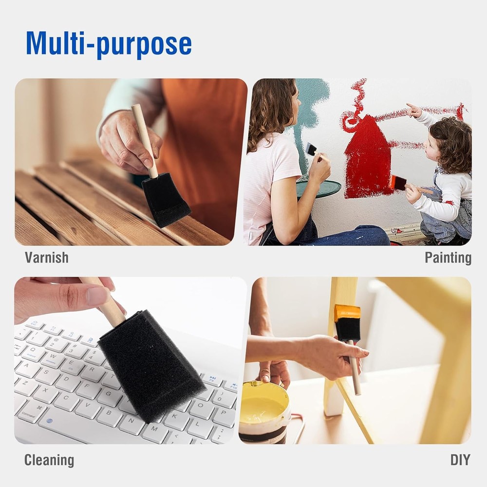 Paint Roller Kit 22 Piece, 4" 2" Paint Rollers,Foam Paint Roller,Microfiber Roll