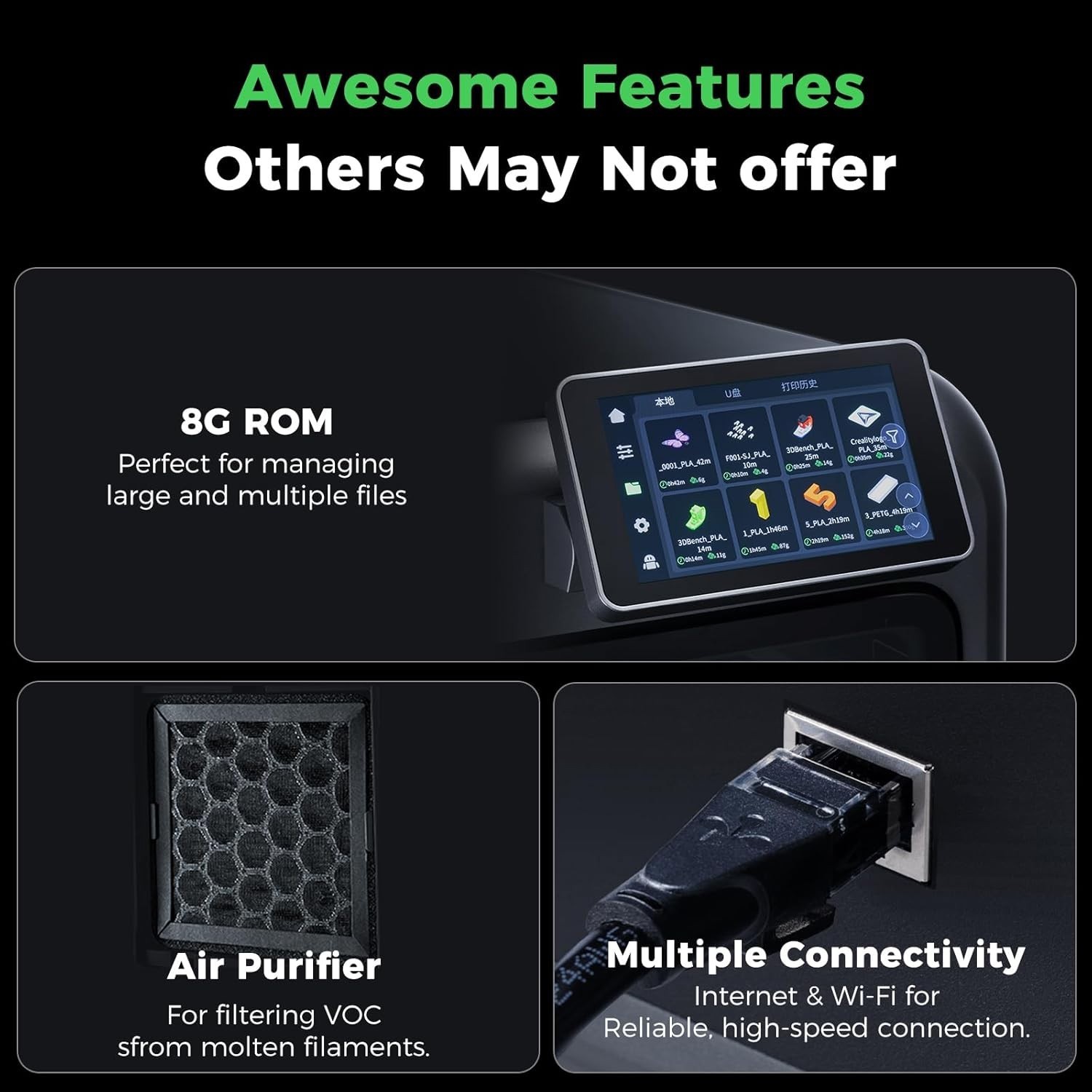 🔥On Sale！Creality K2 Combo 3D Printer 600mm/s Speed 260*260*260mm Printing Size