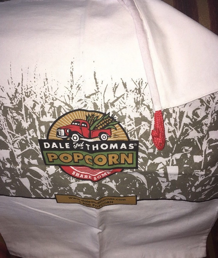 Dale & Thomas Canvas Popcorn Drawstring Extra Large Fabric Bag .
