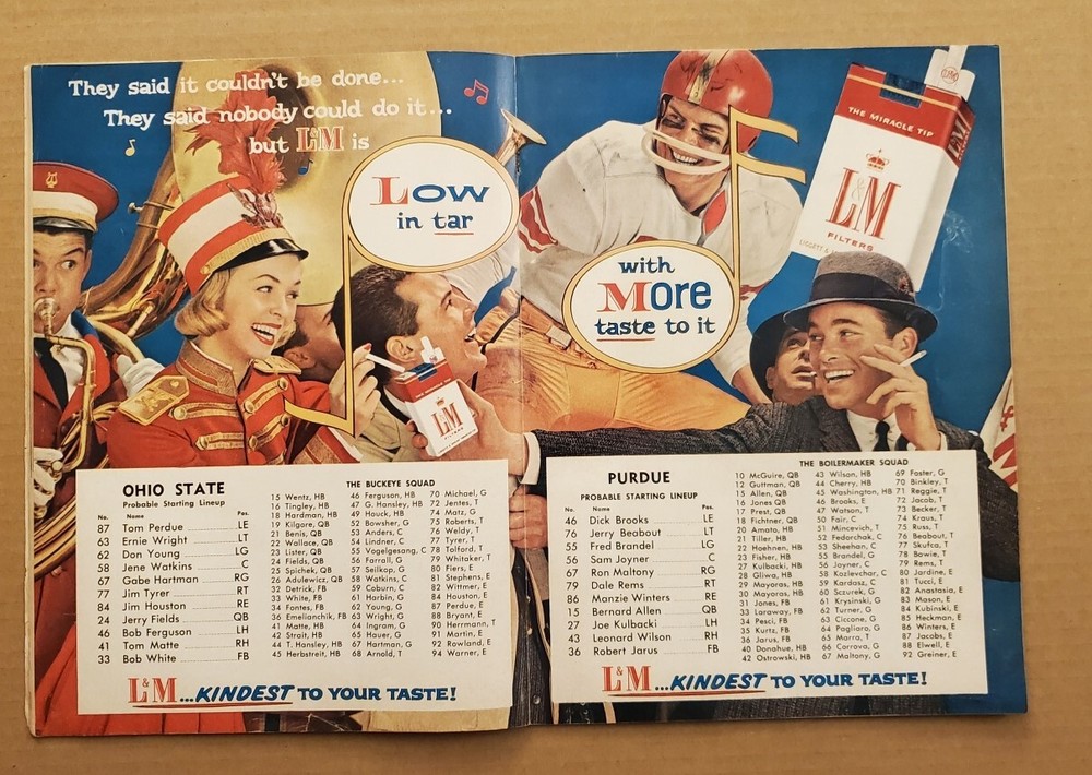 1189----1959 Ohio St at Purdue FB program - Homecoming Game