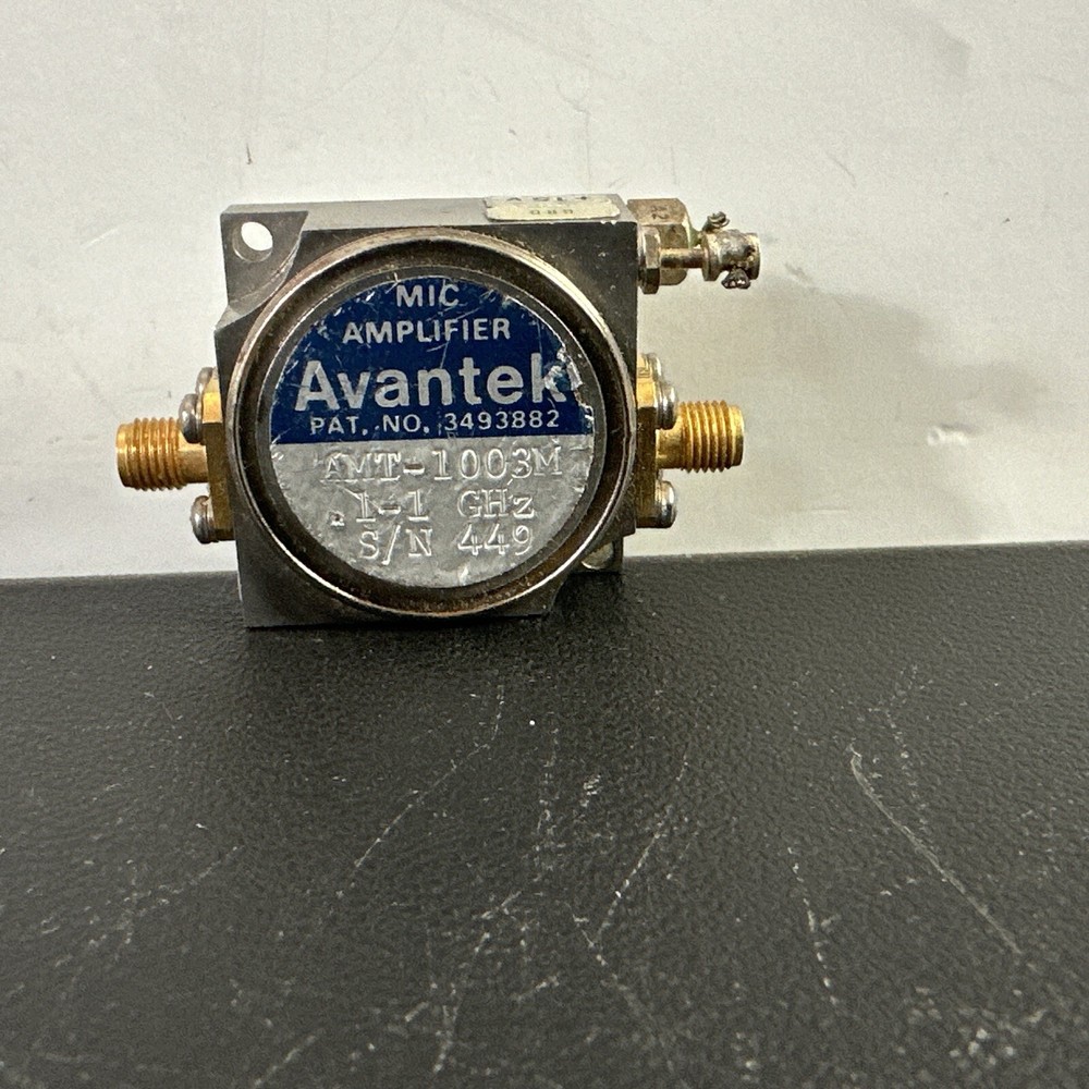 AVANTEK MIC SOLID STATE AMPLIFIER MODEL AMT-1003M. S/N 449 (untested)