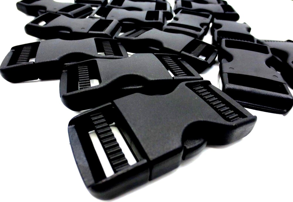 Webbing Buckle Fits 1" 25mm Wide Strap - Quick Side Release! Durable Polyacetal!
